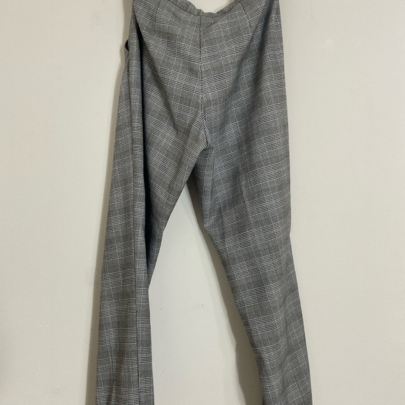 TOPSHOP Black White Gold Plaid Womens Pants 30 Inch Waist - Picture 3 of 11